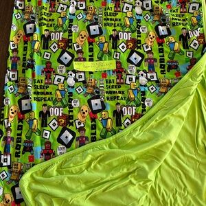 Colorful Gaming Themed 40x40 Bamboo Blanket NWOT